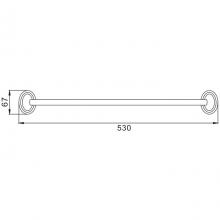 Прямой полотенцедержатель Haiba HB1501-1