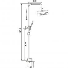 Душевая стойка Shevanik S8536T