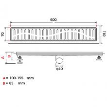 Душевой трап Gappo G86007-39