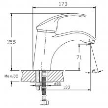 Смеситель для раковины Haiba HB1021