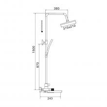 Душевая стойка Rose R1896