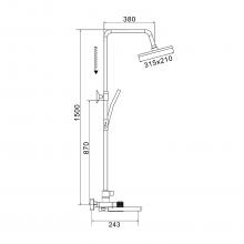 Душевая стойка Rose R1896H