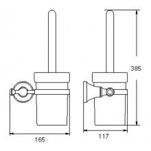 Подвесной ершик для унитаза Rose RG1900E