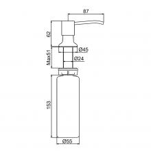 Дозатор для жидкого мыла Frap F408-6