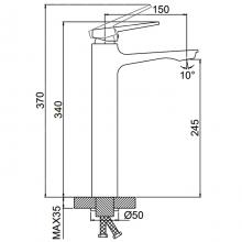 Смеситель для раковины Frap F1052-69