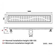 Душевой трап Gappo G85007-33