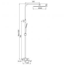 Душевая стойка Frap F24802-16