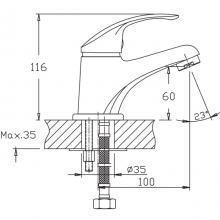 Смеситель для раковины Haiba HB1036