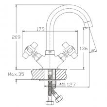 Смеситель для раковины Haiba HB1218