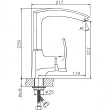 Смеситель для кухни Haiba HB4070