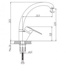 Смеситель для кухни Haiba HB4104-2