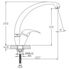 Смеситель для кухни Haiba HB4115-2