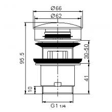 Донный клапан Rose RS01T