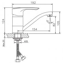 Смеситель для кухни Haiba HB4566-2