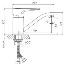 Смеситель для кухни Haiba HB4568-2