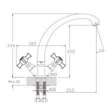 Смеситель для кухни Haiba HB4724