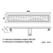 Душевой трап Gappo G88007-33