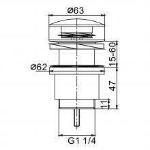 Донный клапан Frap F67-6