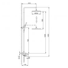 Душевая стойка Frap F2485-6