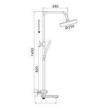 Душевая стойка Rose R3936