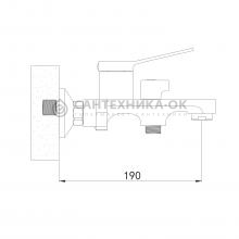Смеситель для ванны Shevanik S6202T