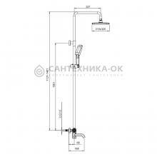 Душевая стойка Gappo G2418-23