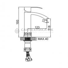 Смеситель для раковины Ledeme L71017B