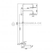 Душевая стойка Frap F24801-9