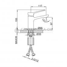 Смеситель для раковины Frap F1061-3