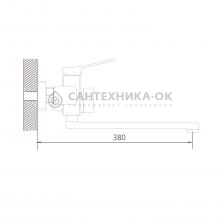 Смеситель для ванны Shevanik S9922G