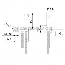 Смеситель с гигиеническим душем Haiba HB5518-3