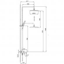 Душевая стойка Frap F2489-6