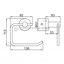 Держатель туалетной бумаги Ledeme L71903-3