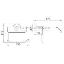 Держатель туалетной бумаги Ledeme L71903