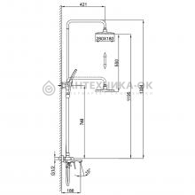 Душевая стойка Frap F2486