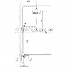 Душевая стойка Frap F2487-3