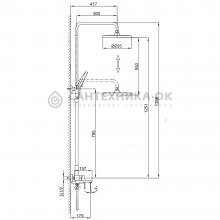 Душевая стойка Frap F2489-3