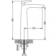 Смеситель для раковины Rose R2411F