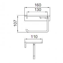 Держатель туалетной бумаги Frap F30603-16