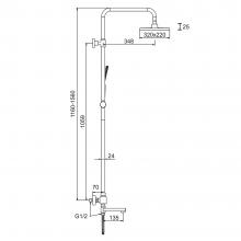 Душевая стойка Frap F24007-3