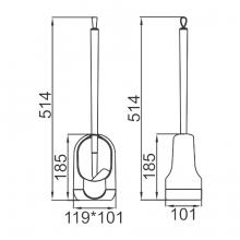 Ершик для унитаза Ledeme L906-3