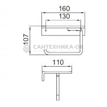 Держатель туалетной бумаги Frap F30603-16