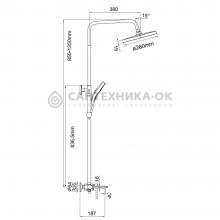 Душевая стойка Gappo G2403