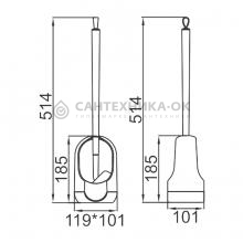 Ершик для унитаза Ledeme L906-4