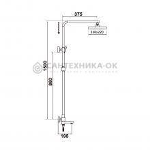 Душевая стойка Rose R1056T