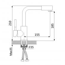 Смеситель для раковины OUTE T40371