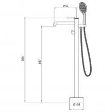 Смеситель для ванны Gappo G3006-3