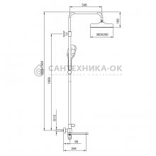Душевая стойка Gappo G2410-9