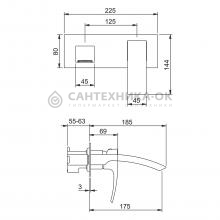 Смеситель для раковины Gappo G1007-23