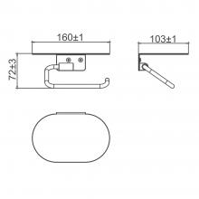 Держатель туалетной бумаги Gappo G30903-8